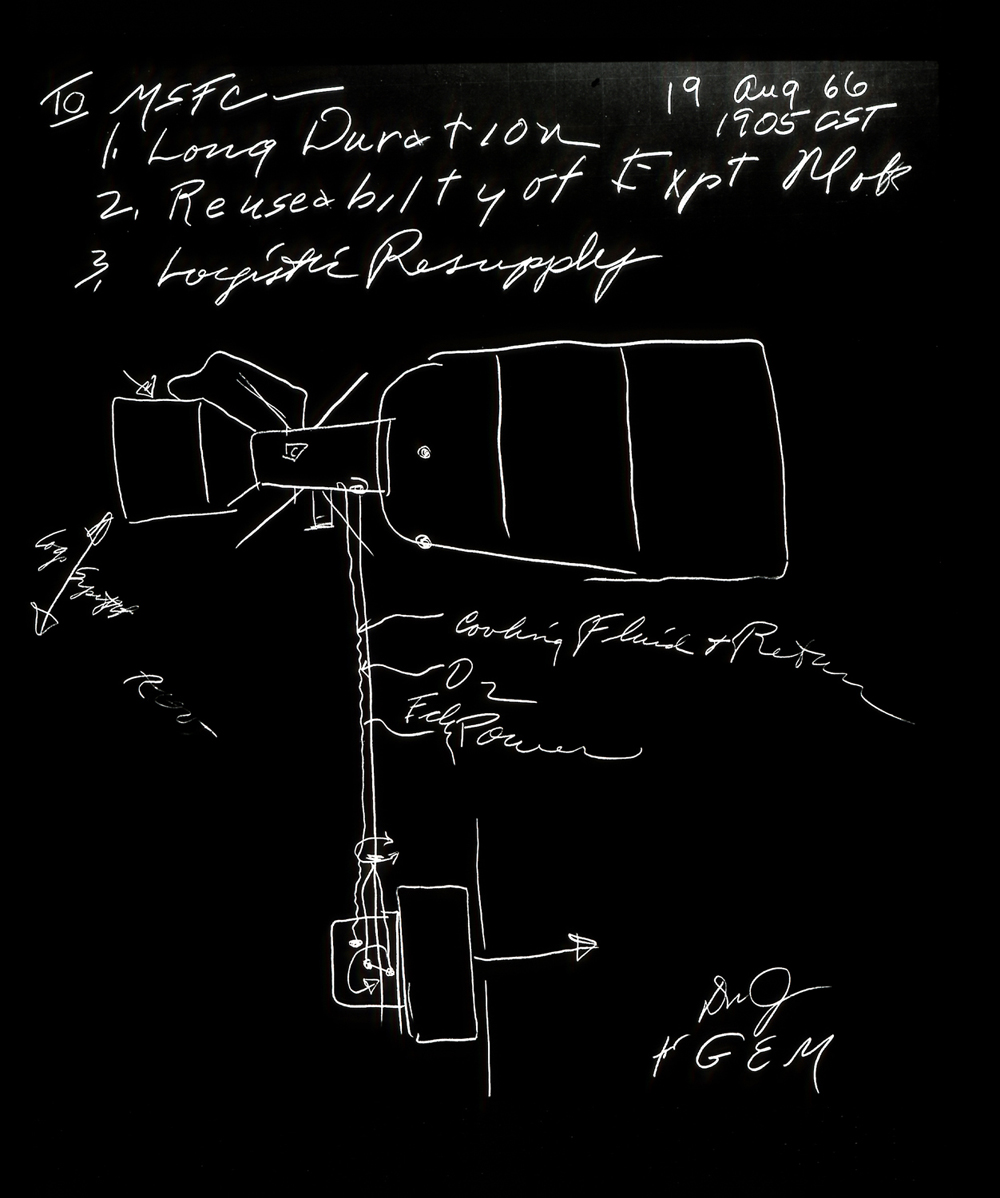 Space History Photo: Skylab Concept by George Mueller